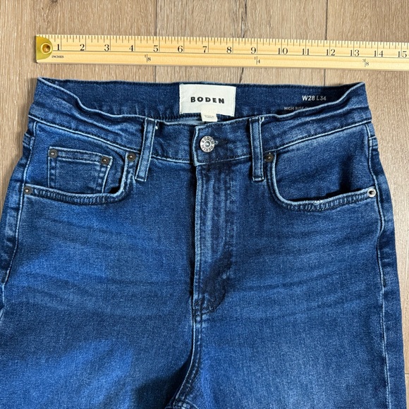 Boden Blue Straight Leg Jeans Classic Denim - Picture 8 of 10